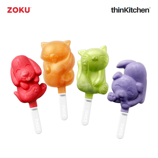 thinKitchen®Zoku Cat & Dog Ice Pop Mold