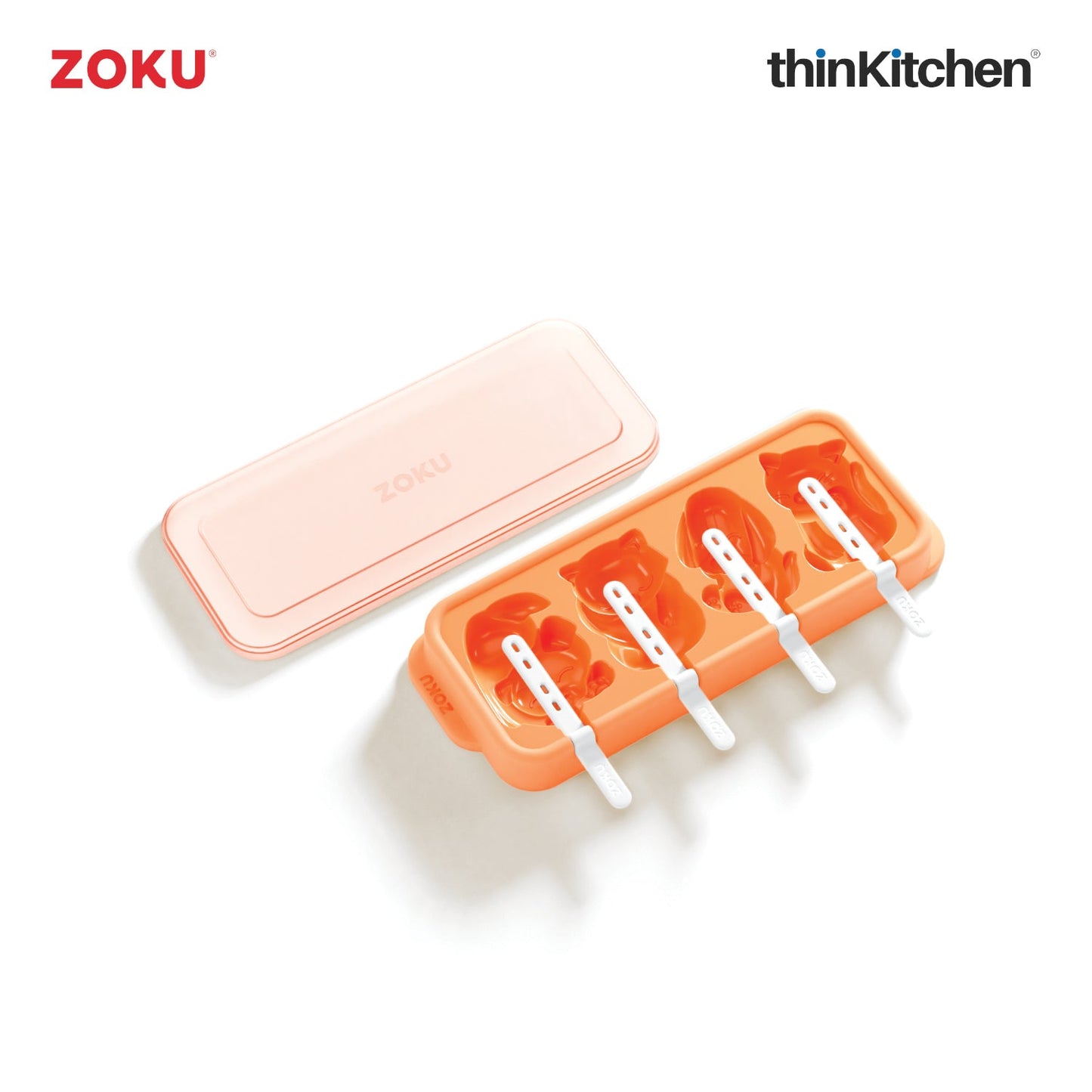 thinKitchen®Zoku Cat & Dog Ice Pop Mold