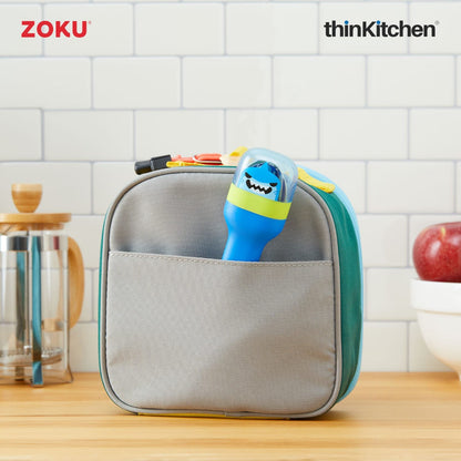 thinKitchen™ Zoku Stainless Steel Kids Pocket Utensil Set, Shark