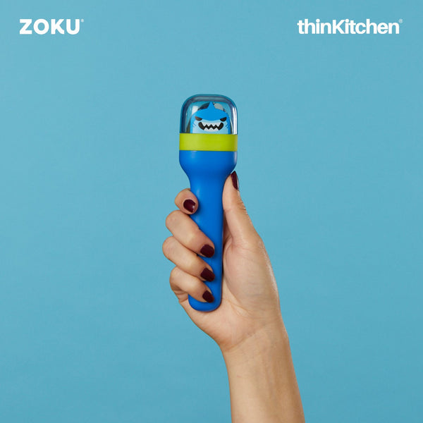 thinKitchen™ Zoku Stainless Steel Kids Pocket Utensil Set, Shark