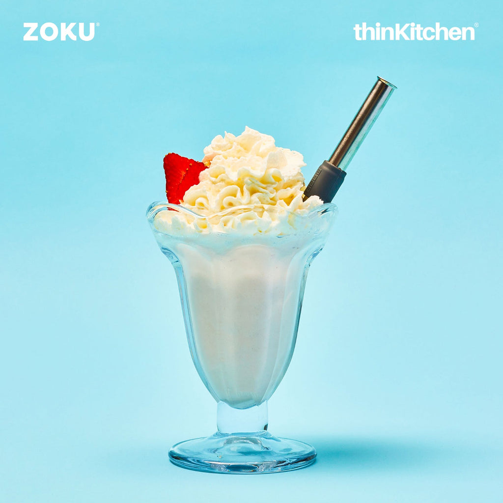 thinKitchen™ Zoku Jumbo Pocket Straw, Charcoal
