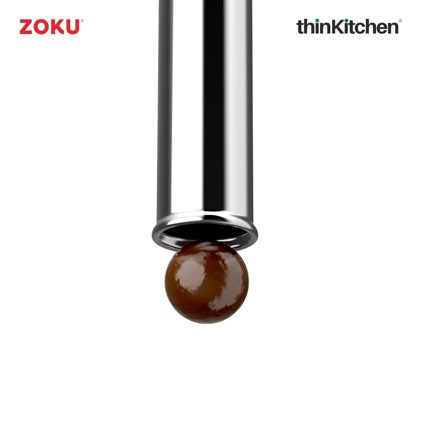 thinKitchen™ Zoku Jumbo Pocket Straw, Charcoal