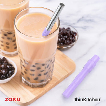 thinKitchen™ Zoku Jumbo Pocket Straw, Purple