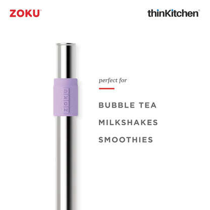 thinKitchen™ Zoku Jumbo Pocket Straw, Purple