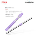 thinKitchen™ Zoku Jumbo Pocket Straw, Purple