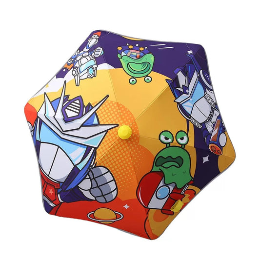 Little Surprise Box Aliens Space theme, Canopy Shape Umbrella for Kids, 5-12 yrs