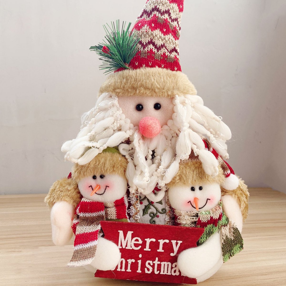 Big Belly Santa Trio Christmas Table Décor - Little Surprise BoxBig Belly Santa Trio Christmas Table Décor