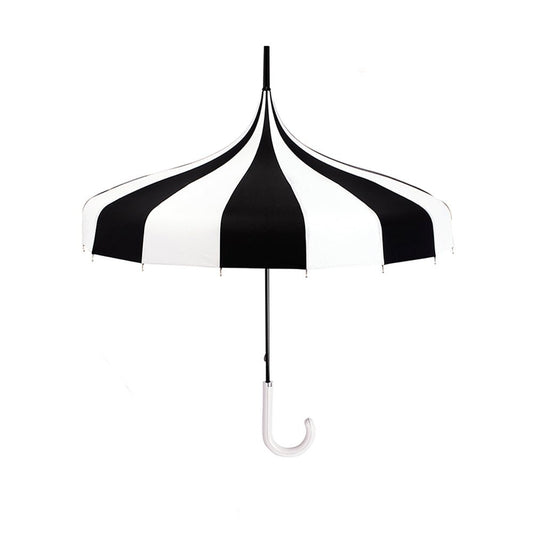 Little Surprise Box, Black & white Pagoda Style Umbrella for Teens and Adults