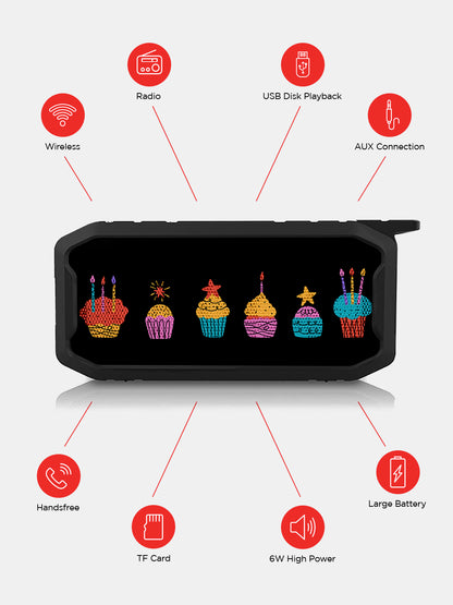 Bday Cupcakes - Bluetooth Speaker Melody