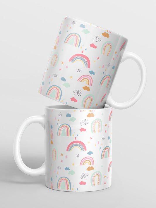Sky Critters Pattern - Coffee Mug Ceramic 325 ml White