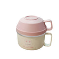 Little Surprise Box Cream & Pink Rabbit, Stainless Steel Dual Handle Soup and Noodles Lunch Box for Kids and Adults