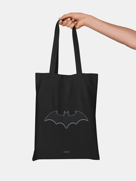 Logo Batman Casual Tote Bag - Polycotton - Black