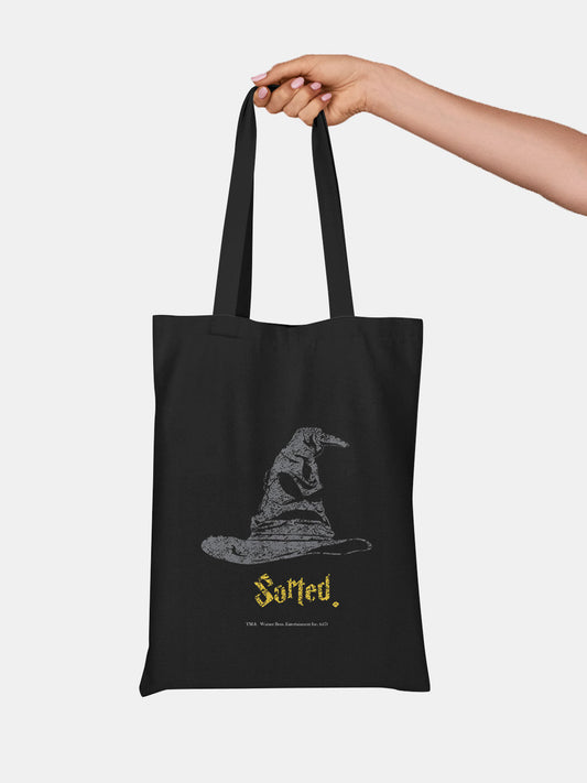 Sorting Hat Casual Tote Bag - Polycotton - Black