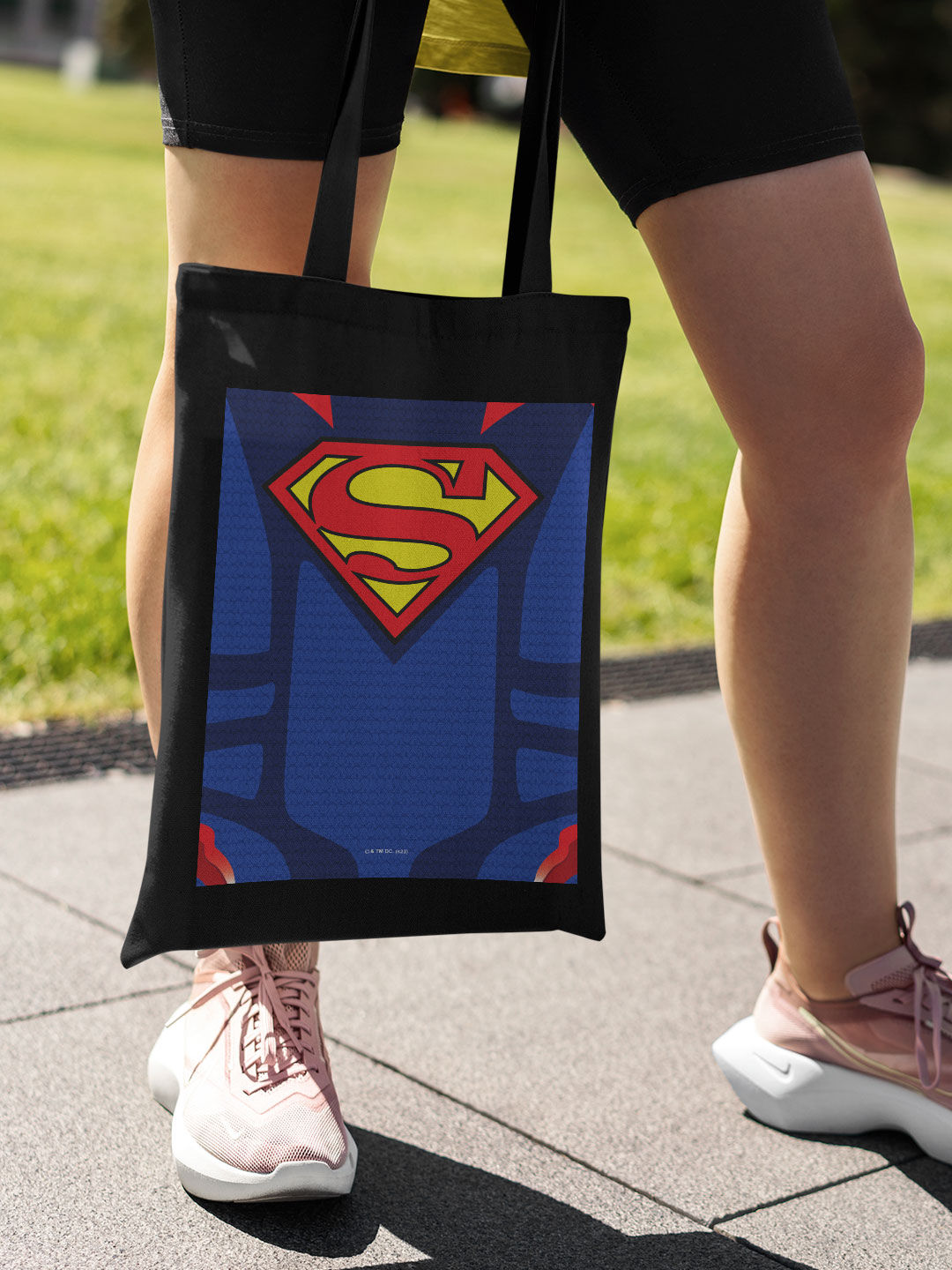 Suit up Superman Casual Tote Bag - Polycotton - Black