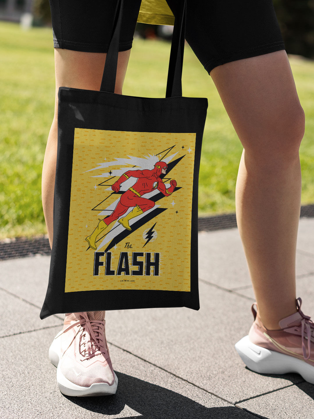 The Flash Casual Tote Bag - Polycotton - Black