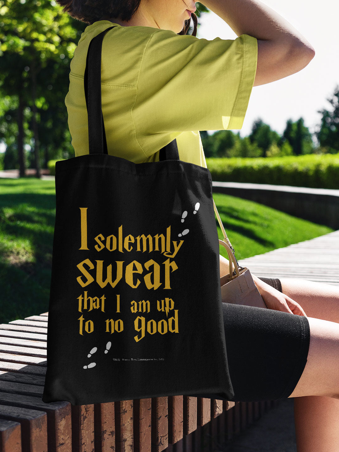 Solemnly Swear Casual Tote Bag - Polycotton - Black