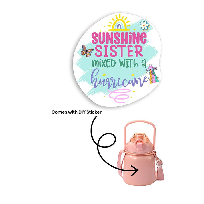 Little Surprise Box DIY Belly Bottle for Sister, Rakhi Gift Edition, Pink, 700 ml