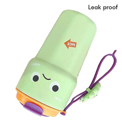 Little Surprise Box Fun Emoji Mint Green Vacuum Insulated Stainless Steel Coffee/Water/Tea Travel Tumbler For Kids & Adults, 450 Ml
