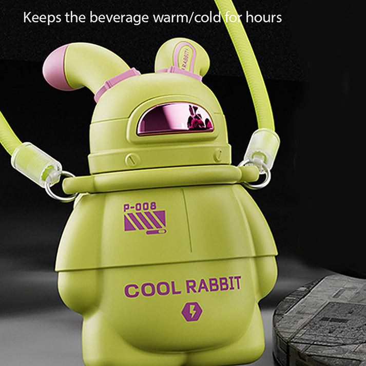 Little Surprise Box Green Alien Spaceship Stainless Steel Water Bottle For Kids, 470 Ml
