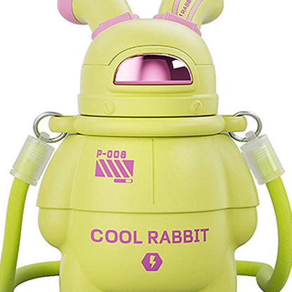 Little Surprise Box Green Alien Spaceship Stainless Steel Water Bottle For Kids, 470 Ml