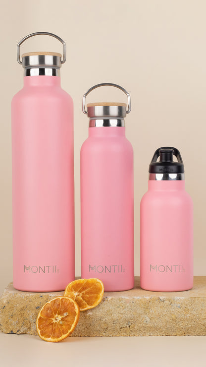 MontiiCo Mega Drink Bottle - Strawberry 1 Litre