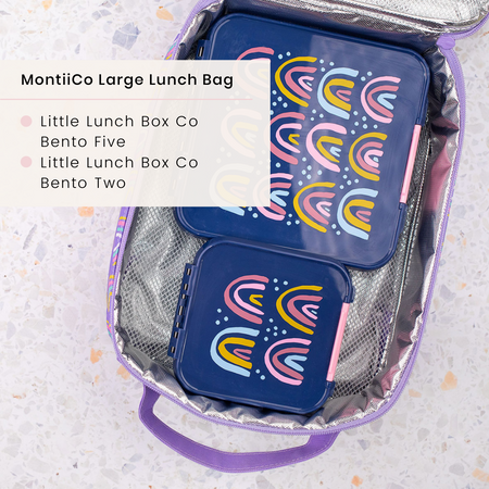 MontiiCo Large Insulated Lunch Bag - Sharks