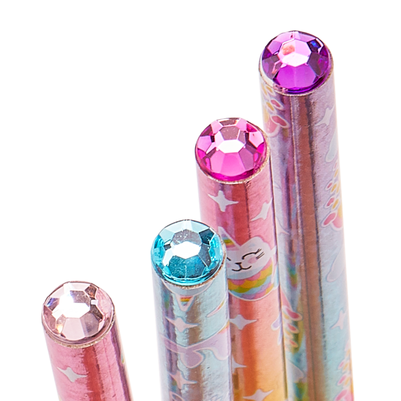 Rainbow Glitter Gem Writers Graphite Pencils