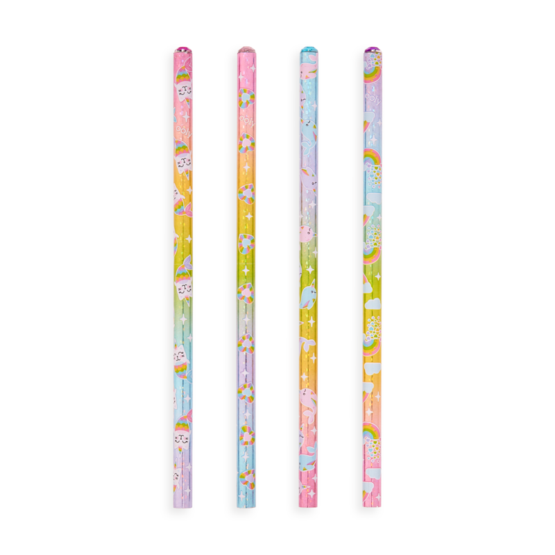 Rainbow Glitter Gem Writers Graphite Pencils