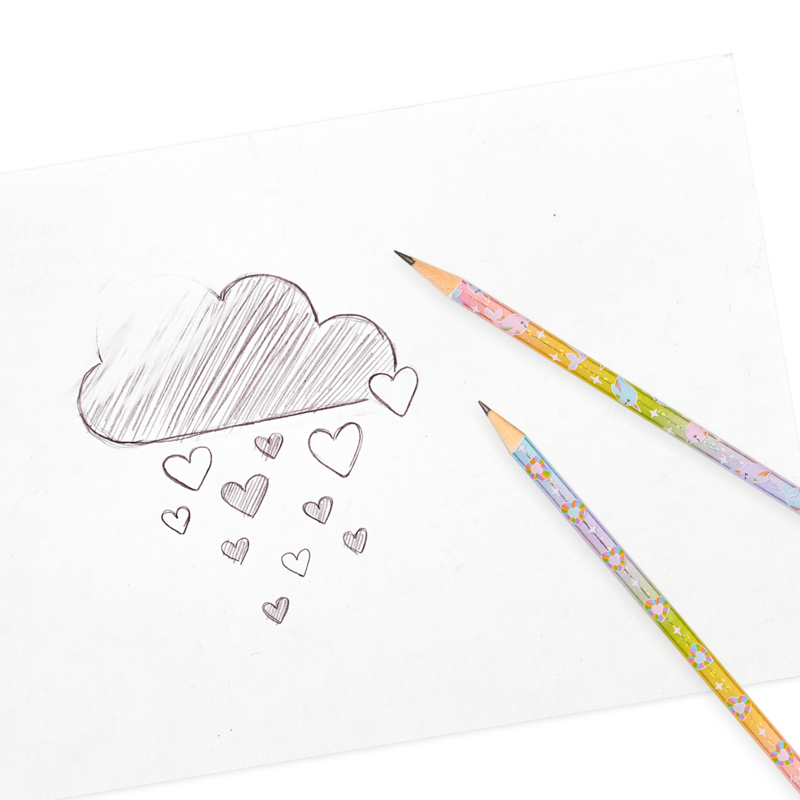 Rainbow Gem Writers Graphite Pencils