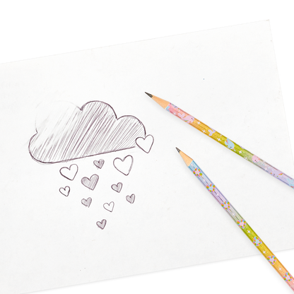 Rainbow Glitter Gem Writers Graphite Pencils