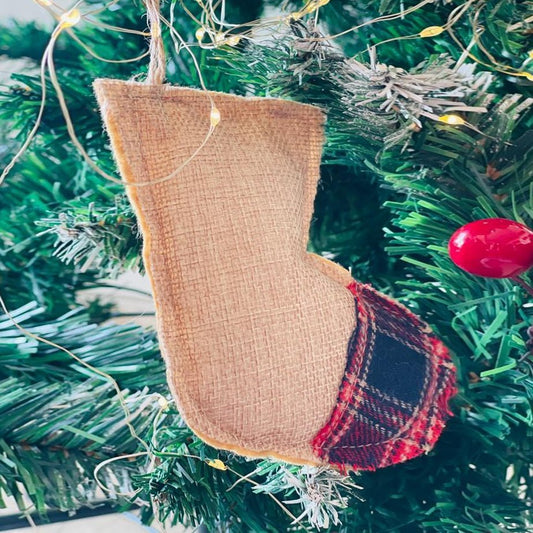 Jute Stockings Christmas Tree Ornament