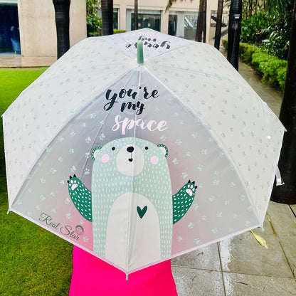 Little Surprise Box Light Green, Translucent Kelly-Jo all over teddy paws Rain and All-season Umbrella for Kids & Adults.