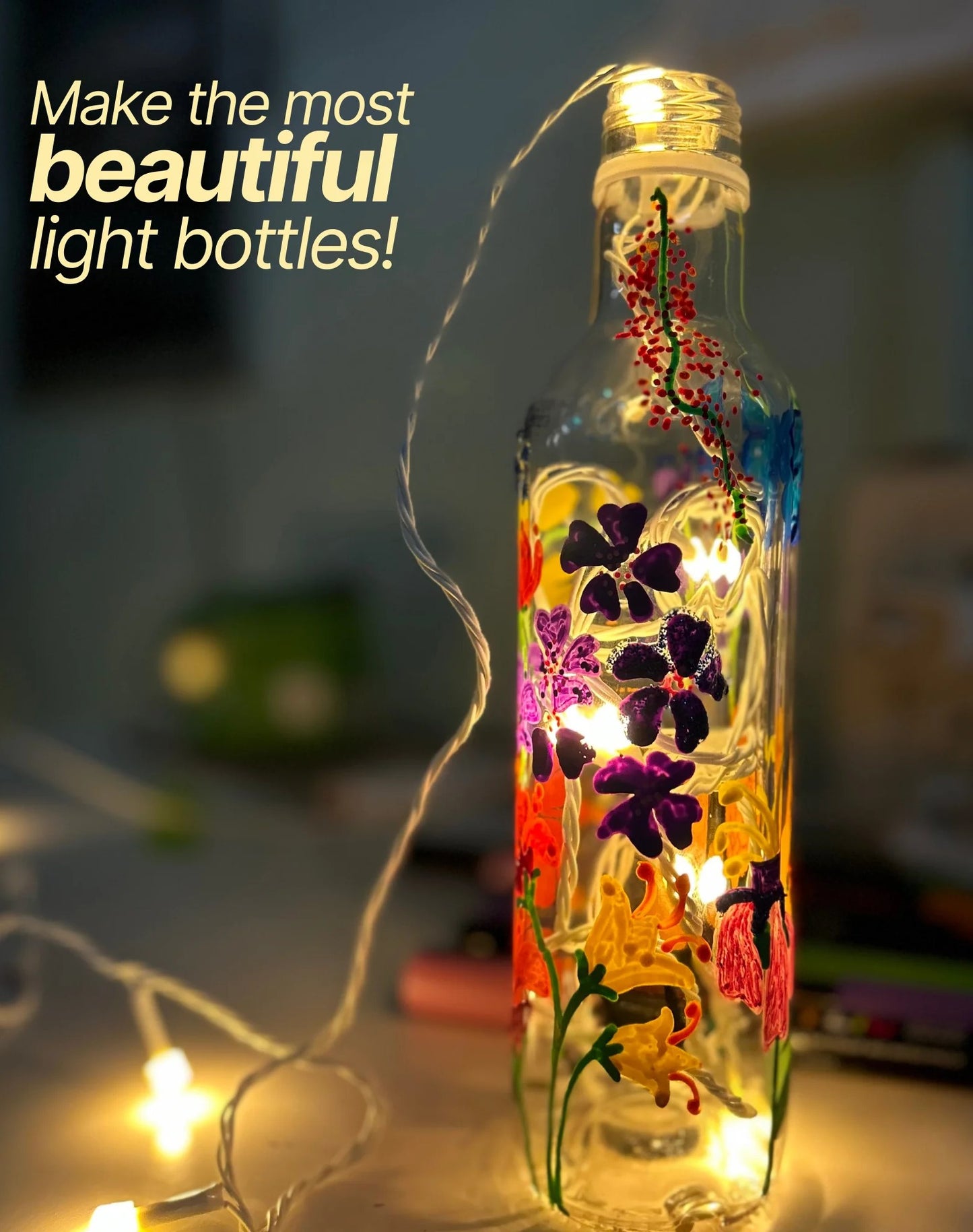 DIY Light Bottle Painting Kit