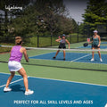 Lifelong Professional Pickleball Paddle Set - Fiberglass Surface 2 Pickle Ball Balls & Paddle Cover Bag