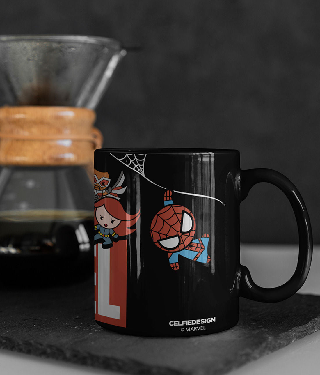 Avengers Assemble Kawaii - Coffee Mugs Black