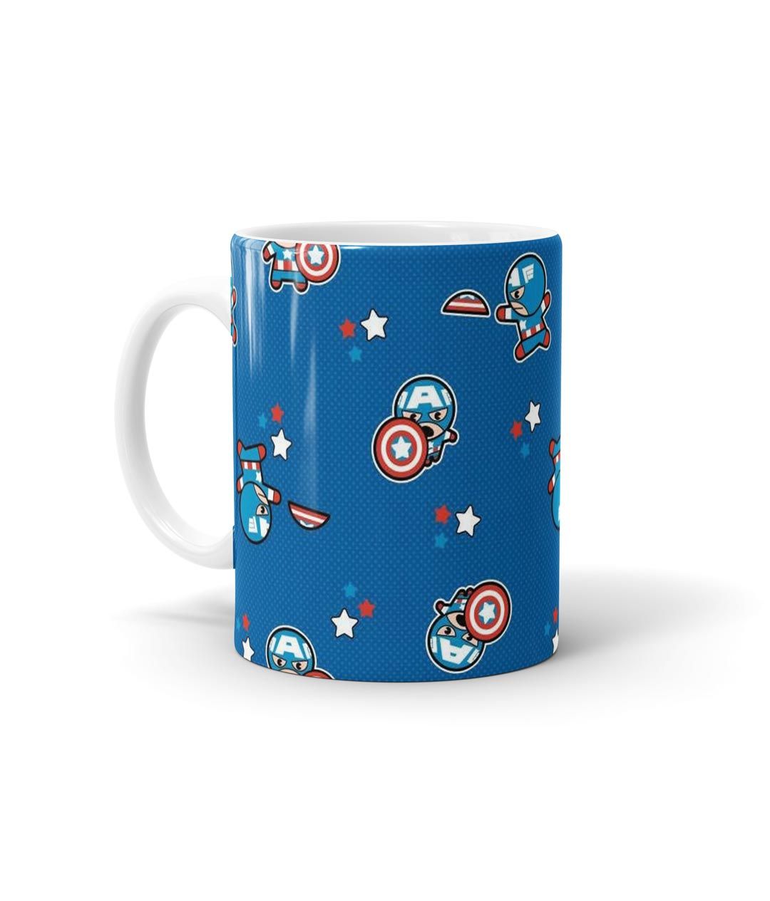 Captain America Chibi - Coffee Mugs White