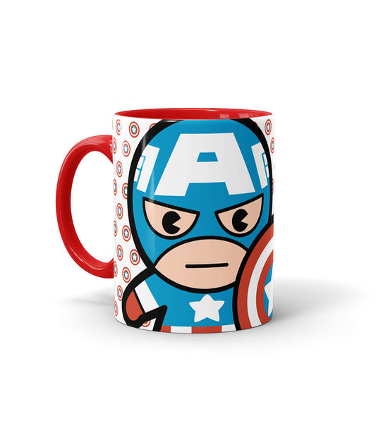 Captain Comic Kawaii - Coffee Mugs Red