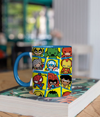 Marvel Heroes Kawaii - Coffee Mugs Blue