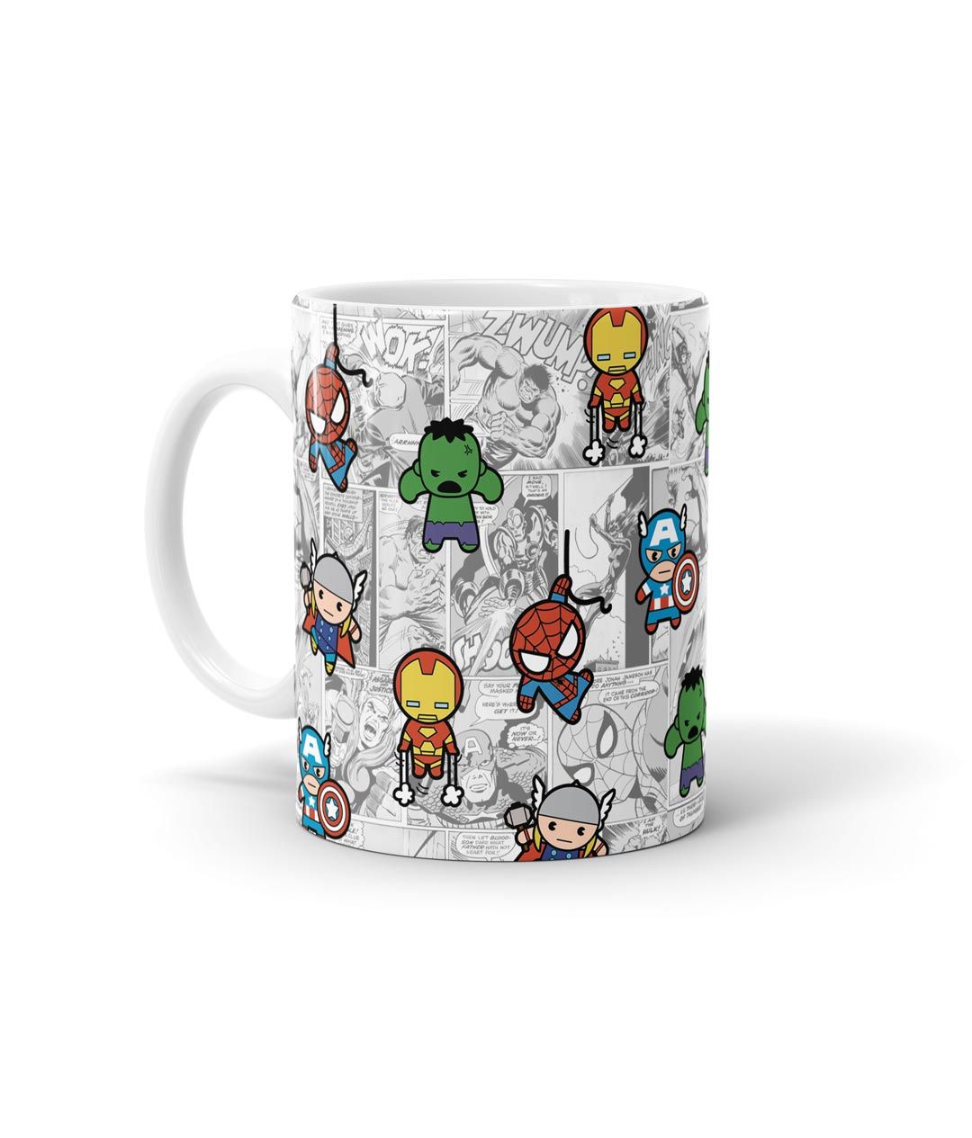 Marvel Superhero Comic - Coffee Mugs White