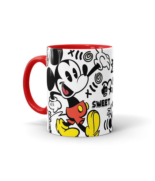Mickey Graffiti - Coffee Mugs Red