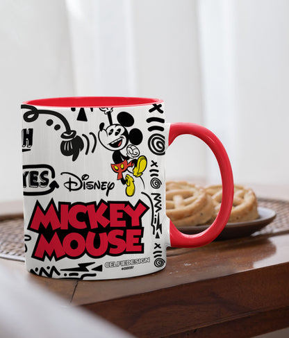 Mickey Graffiti - Coffee Mugs Red