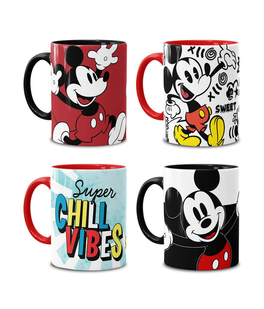 Mickey Mania - Coffee Mugs Set Of 4
