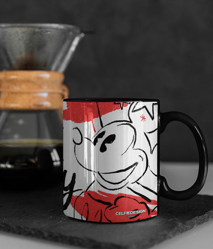 Oh Boy Mickey - Coffee Mugs Black