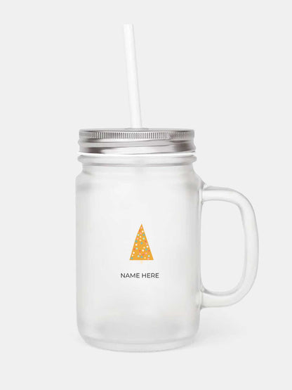 BKC Christmas Bauble - Mason Jar Frosted Glass 325 ml