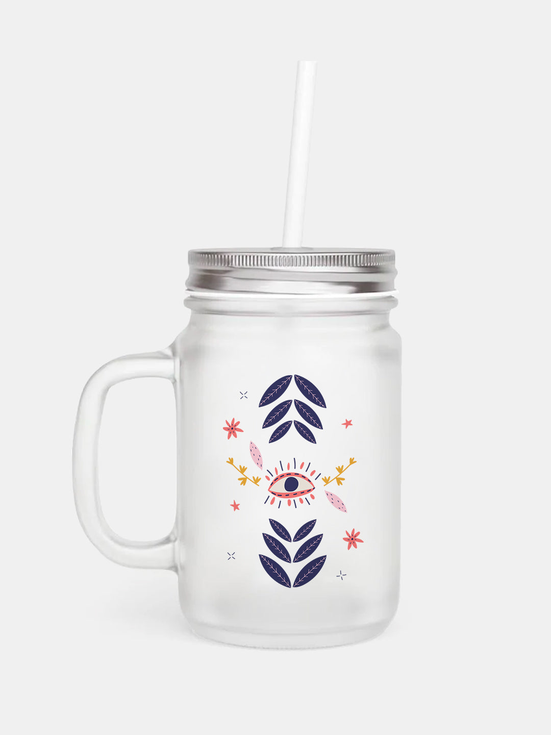 Gaze On - Mason Jar Frosted Glass 325 ml