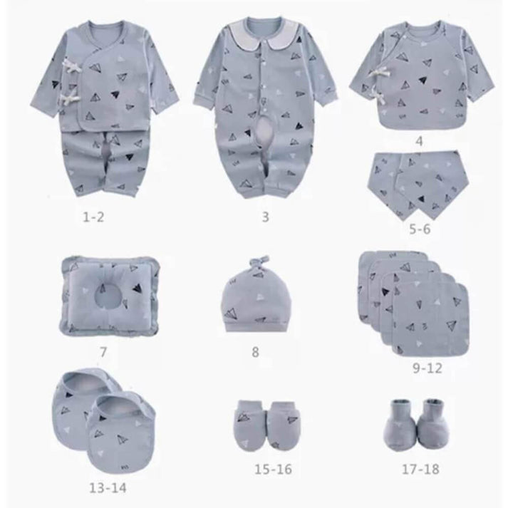 Newborn Baby Boy/Baby Girl 21 pcs Gift Box, Blue (0 - 12 Months)