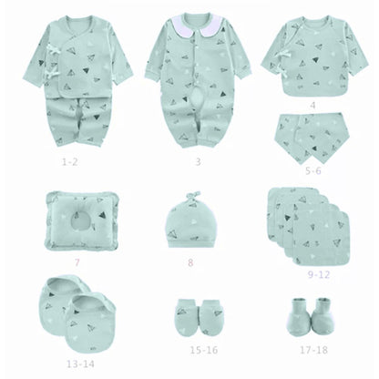 Newborn Baby Boy/Baby Girl 21 pcs Gift Box, Mint Green (0 - 12 Months)