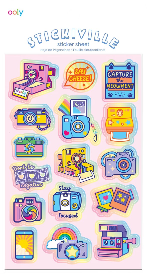 Stickiville Stickers: Cute Cameras - Standard (1 Sheet)