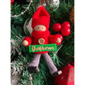 Personalized Red Turtleneck Sweater Wooden Doll - Boy Tree Ornament - Little Surprise BoxPersonalized Red Turtleneck Sweater Wooden Doll - Boy Tree Ornament