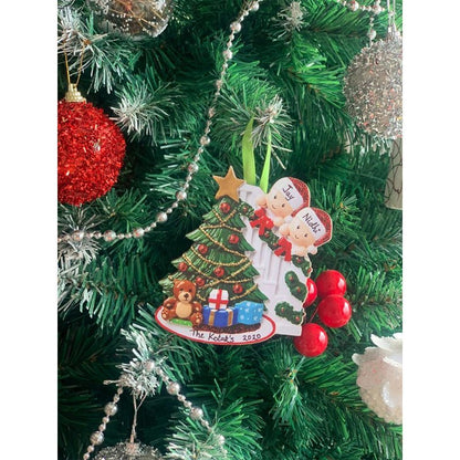 Personalized Wooden Family Tree Ornament (A couple) - Little Surprise BoxPersonalized Wooden Family Tree Ornament (A couple)